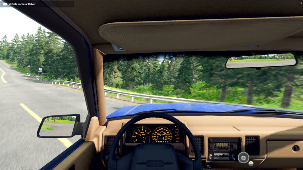 Вид от первого лица в BeamNG.drive