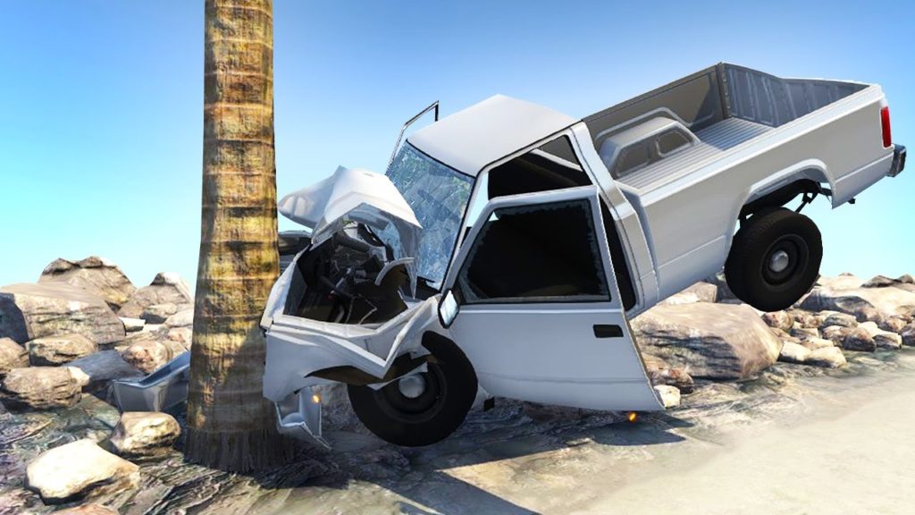 Удар об дерево в BeamNG.drive взлом