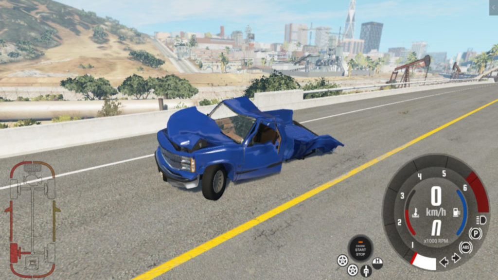 Игровой процесс BeamNG.drive на Android